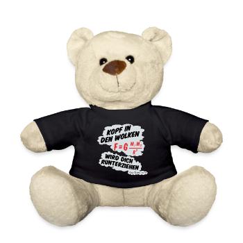 Kopf in den Wolken, ***** wird dich runterziehen. - Teddy - Schwarz - Vorne