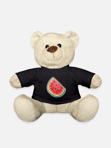 Wassermelonenscheibe - Saftige Köstlichkeiten - Teddy - Schwarz