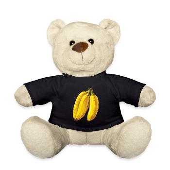 Bananengelbe Köstlichkeiten - Teddy - Schwarz - Vorne