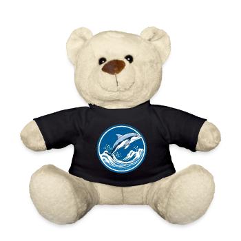 Dolphin -Dreamscape - Teddy Bear - black - Front