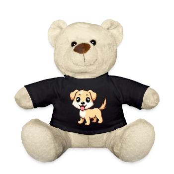 HUND VIERBEINER RÜDE HÜNDIN PFOTE LIEBE TIERFREUND - Teddy - Schwarz - Vorne