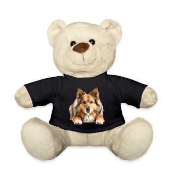 Icelandic Sheepdog - Teddy Bear - black - Front