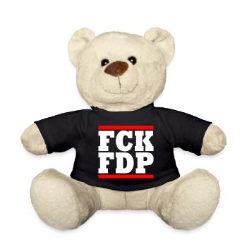 Fck fdp - Nounours - noir - Devant