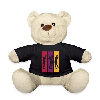 Golf Golfer Frauen Geschenk Golfschläger Retro - Teddy - Schwarz - Vorne