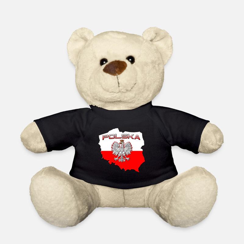 Polska, Poland, gift - Teddy Bear - black