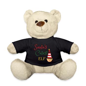 Christmas Elf - Teddy Bear - black - Front
