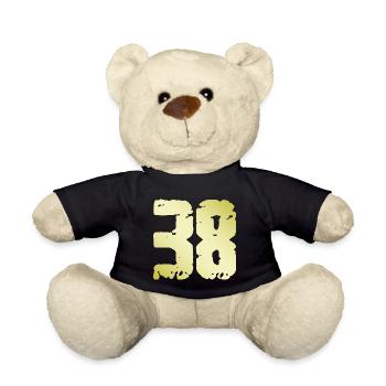 38 Number Vintage - Teddy Bear - black - Front