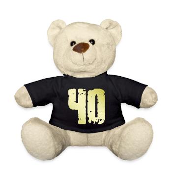 40 Nombre Vintage - Nounours - noir - Devant