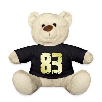 83 Nombre Vintage - Nounours - noir - Devant