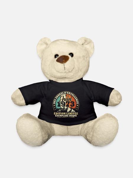 Vintage cadeau d'anniversaire née en juin 1973 - Nounours - noir