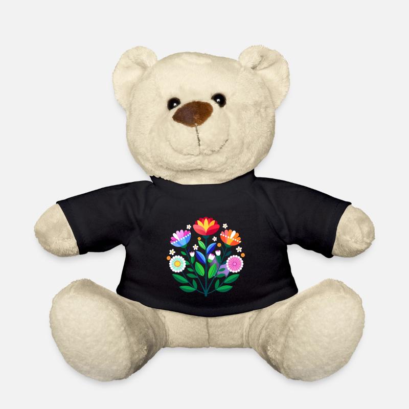 Subtile Bi Pride Blumen - Teddy - Schwarz
