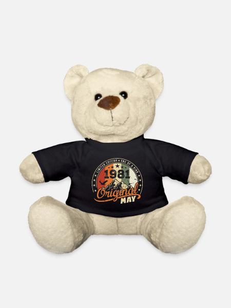 Mai 1981 Jahrgang Jahrgang Jahrgang Mai 1981 Geburtstag - Teddy - Schwarz