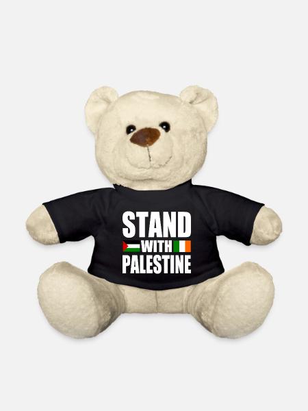 Stand with palestine - Teddy Bear - black