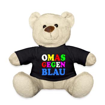 Omas gegen blau - Teddy - Schwarz - Vorne