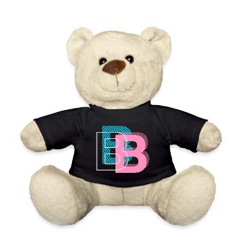 B wie Buchstabe - Teddy - Schwarz - Vorne