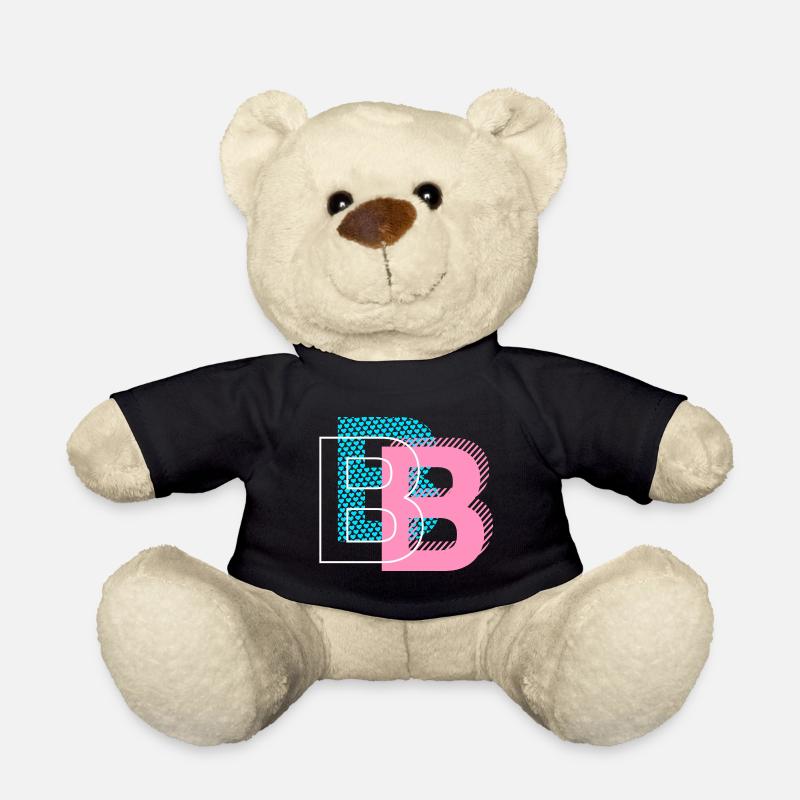 B wie Buchstabe - Teddy - Schwarz
