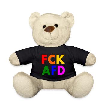 Fck afd - Teddy - Schwarz - Vorne