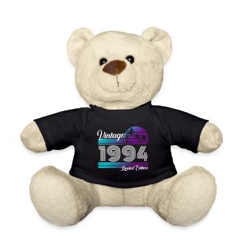 Vintage 1994 Retro Vintage 1994 Birthday - Teddy Bear - black - Front