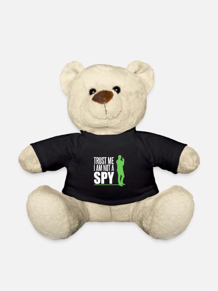 Spy Secret Agent - Teddy Bear - black