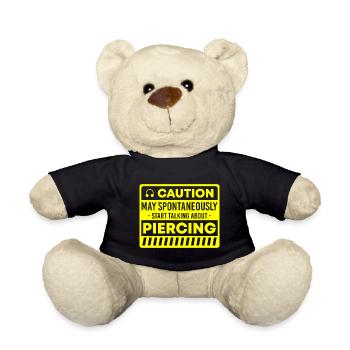 Humour pierceur - Nounours - noir - Devant