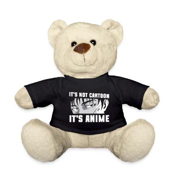 Manga Senpai Kanji Nerd - Teddy - Schwarz - Vorne