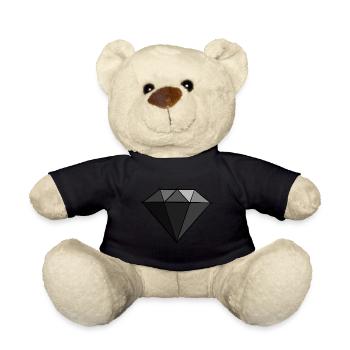 Edelsteine: Schwarzer Diamant Zeichnung / Symbol. - Teddy - Schwarz - Vorne