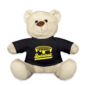 Farben änderbar | Roundnet Spikeball Fun - Teddy - Schwarz - Vorne