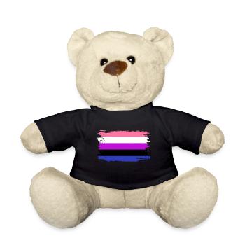 Genderfluid Pride Flag - Teddy Bear - black - Front
