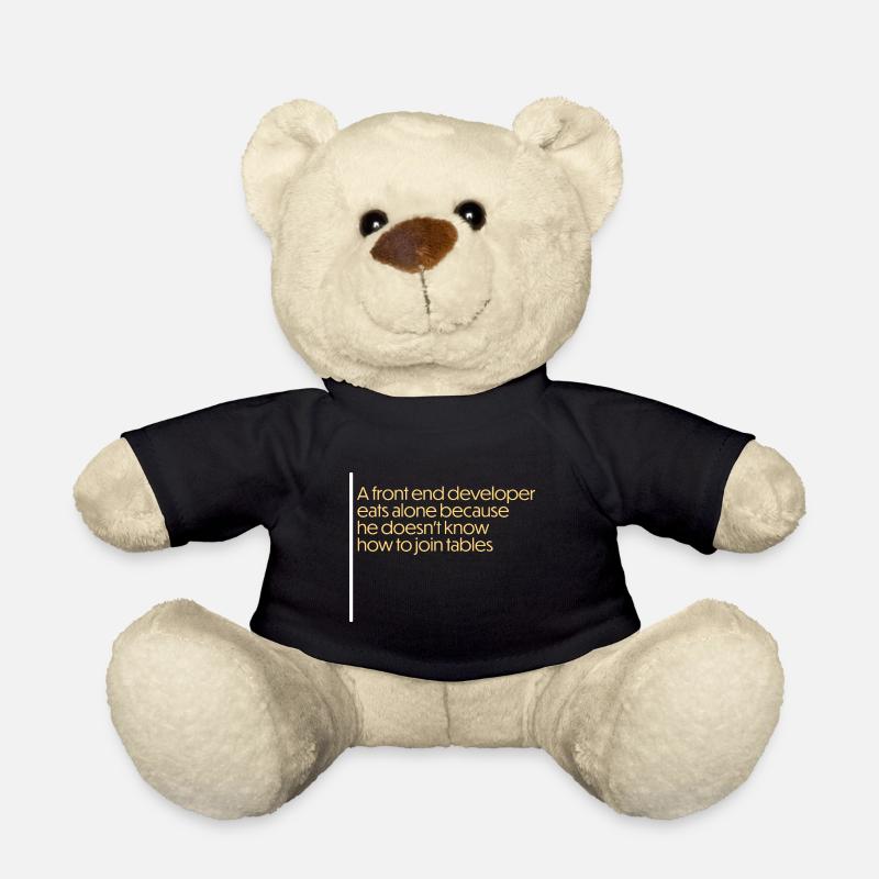 citation amusante du développeur front-end - Nounours - noir