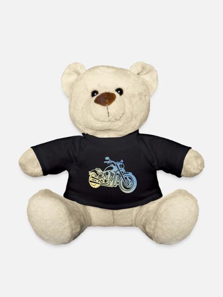 Motorrad Biker - Teddy - Schwarz