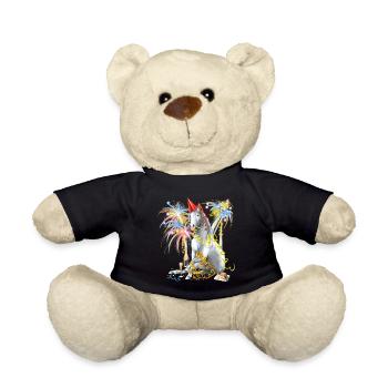 Partyhengst Silvesterknaller - Teddy - Schwarz - Vorne
