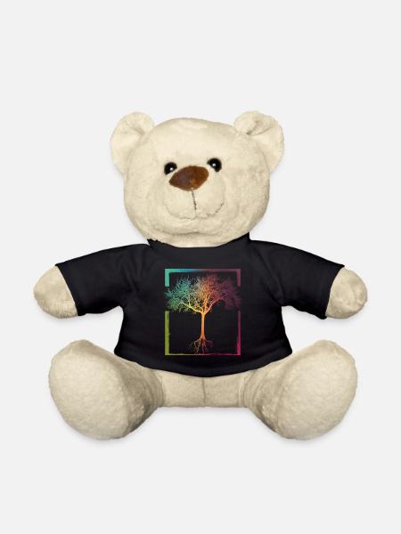 Mutter Natur - Rahmen Wurzeln Baum Lebensbaum - Teddy - Schwarz