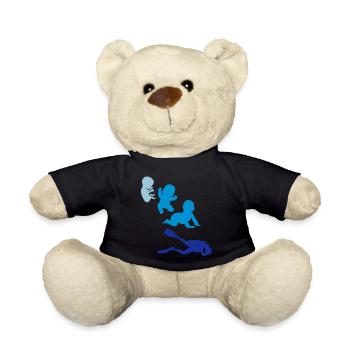 Evolution human rights sports diver plunges - Teddy Bear - black - Front