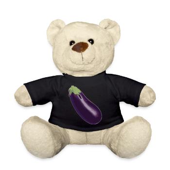 aubergine,Gemüse, - Teddy - Schwarz - Vorne