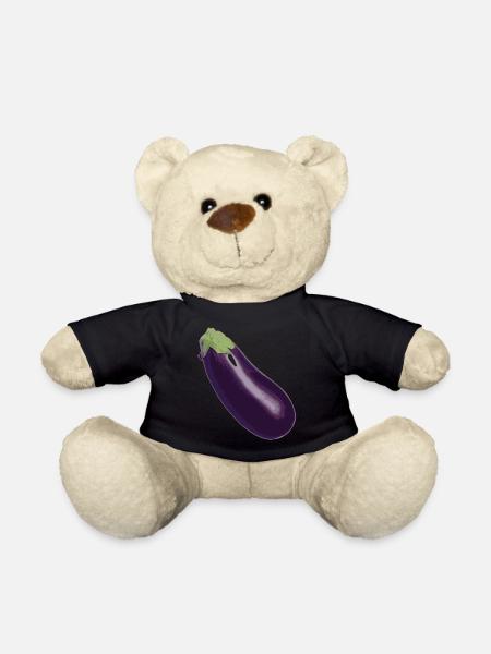 aubergine,Gemüse, - Teddy - Schwarz