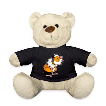 Meerschwein Meerschweinchen comic - Teddy - Schwarz - Vorne