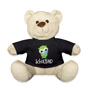 Kleine Eule - Schulkind - Teddy - Schwarz - Vorne