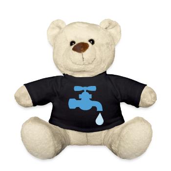 Wassertropfen Wasserhahn Energie - Teddy - Schwarz - Vorne
