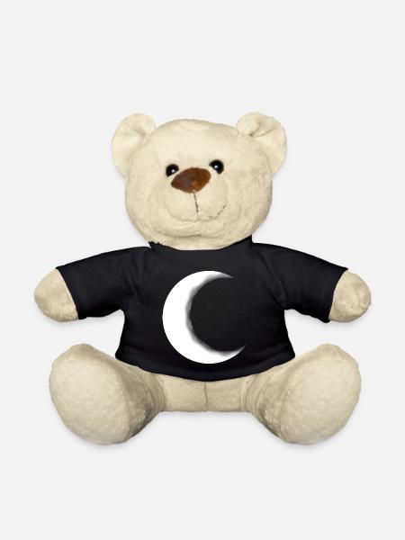 Crescent Moon Crescent Crescent Moon - Teddy Bear - black