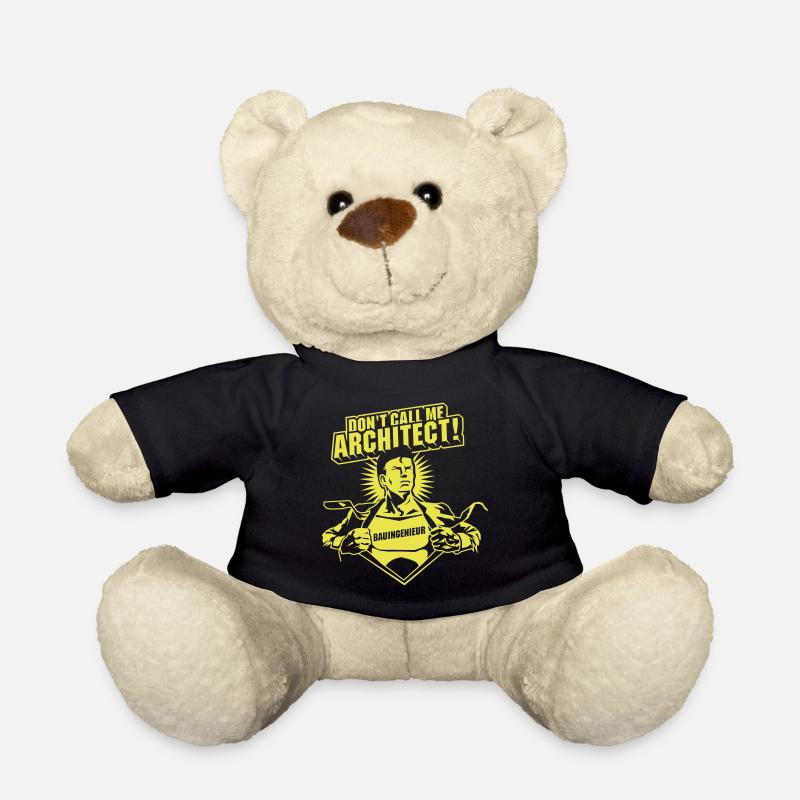 Don't call me architect! - Teddy Bear - black