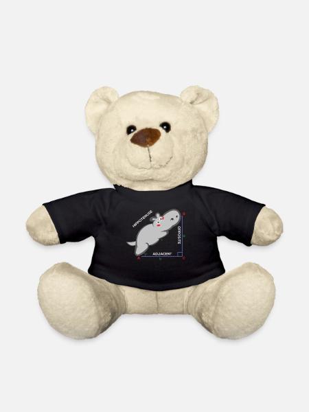 Hippotenuse Drôle de professeur de mathématiques Cadeau - Nounours - noir