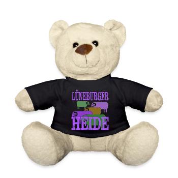 Lüneburger Heide Motiv - Teddy - Schwarz - Vorne