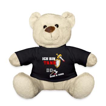 mmorpg tank onlinegame gamer nerd - Teddy - Schwarz - Vorne