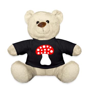 Champignon, champignon dans les bois cadeau - Nounours - noir - Devant
