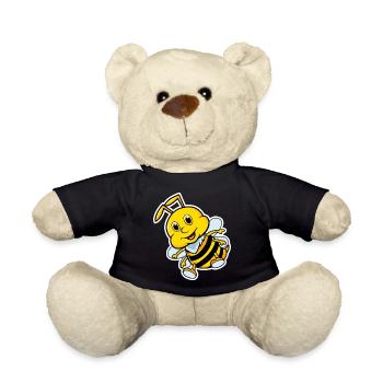 bee - Teddy Bear - black - Front