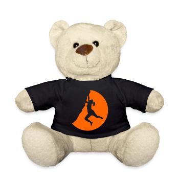 Frauenkletterer, der Sonnenuntergang klettert - Teddy - Schwarz - Vorne