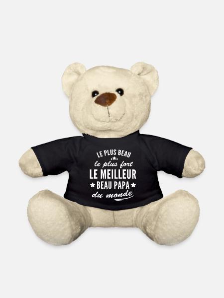 le meilleur beau papa du monde - Nounours - noir