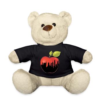 BIG APPLE NY New York cadeau de pomme - Nounours - noir - Devant