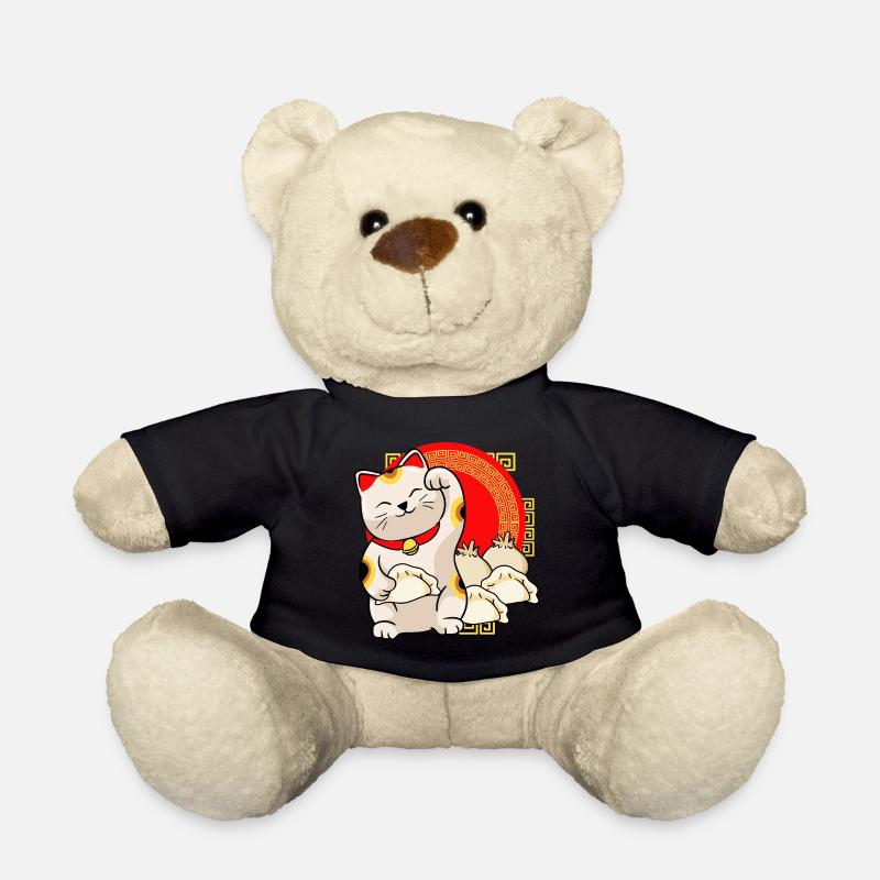 Glückskatz Und Dumplings - Teddy - Schwarz