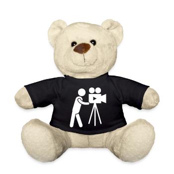 Kameramann Kamerafrau Fotograf Fotografin - Teddy - Schwarz - Vorne